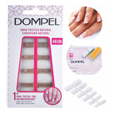 Kit Unha Postiça Natural Curva Tips Alongamento Unhas 48 Und