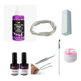 Kit Unhas Gel Fibra De Vidro Básico Manicure Pedicure Salão