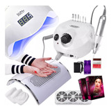 Kit Unhas Gel Sugador 3 Coolers Cabine Sun5 Porquinho 45 Mil