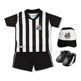 Kit Uniforme Bebê Do Santos Torcida Baby   015s