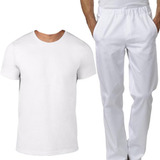 Kit Uniforme Em Oxford Branco Para Açougue Envio Imediato