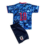 Kit Uniforme Infantil Jogador Camiseta E Shorts Inter Milao