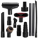 Kit Universal De 12 Peças De Acessórios De Aspirador De Pó Seco E Molhado 3 5 Cm Extensão De Mangueira De Vácuo Varinha Escova De Limpeza Bocal Fenda Para Ferramentas De Detalhes De Carro Peças De