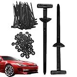 Kit Universal De Clipes De Fixação De Carro Com 20 Peças- Retentor De Capa De Motor Antivibração E Rebites De Forro De Para-lama Para Acabamento De Porta- Para-choques- Guarda-lamas- Painéis De
