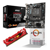 Kit Upgrade Amd Athlon 3000g(placa Mãe A320+processador+8gb)
