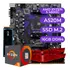 Kit Upgrade Gamer Amd Ryzen 5 4600g + A520m + 16gb Ddr4+ Ssd Cor Preto