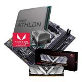 Kit Upgrade Gamer Amd Ryzen Athlon 3000g+vega3+a320+8gb Ddr4