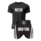 Kit Uppercut Short Muay Thai E Camiseta Treino E Competição