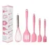 Kit Utensílios Cozinha Silicone 5 Peças Espátula Fue Pincel