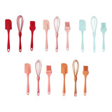 Kit Utensílios Silicone Espátula Pincel E Batedor 3 Peças