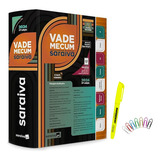 Kit Vade Mecum Saraiva 2024 Marca Texto Clips Coloridos