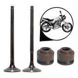 Kit Válvula Admissão Escape Com Retentor Suzuki Yes125 2010