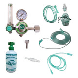 Kit Válvula Oxigênio Com Fluxômetro Inalação Domiciliar Imp 