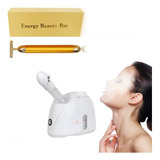 Kit Vaporizador Facial Capilar Massageador Facial