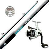 Kit Vara Molinete Pesca Pesada Missouri 2 10 40lb Omega 6000