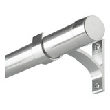 Kit Varão 28mm Com 2 20m Cortina Ilhós argola 100 Alumínio Cor Cromado