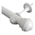 Kit Varao De Madeira Para Cortina 2,00m 19mm Cor Branco