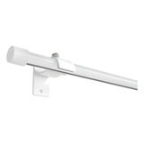 Kit Varão Deslizante Wave 19mm 3 50 Metros Alumínio Cor Branco