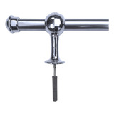 Kit Varão E Suporte Para Cortina 1 50m 19mm Cromado