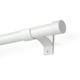 Kit Varão P Cortina Simples Cromado 28mm 3 Metros Alumínio Cor Branco