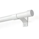 Kit Varão Simples Para Cortina Grosso 28mm Alumínio 2 70m Cor Branco