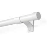 Kit Varão Simples Para Cortina Grosso 28mm Alumínio 2 70m