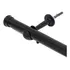 Kit Varão Simples Para Cortinas Preto 2 00 Mts 28mm Grosso