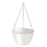 Kit Vaso Cuia Cachepo Elegance Suspenso Para Samambaia E Planta Pendente Corrente 44cm