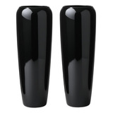 Kit Vasos Vietnamita Fibra Vidro Plantas Taça 76cm Preto