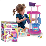 Kit Vassourinha De Limpeza Infantil Vassoura Pa Rodo Master