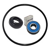 Kit Vedação Selo Anel E Rolament Do Eixo Compressor Onix