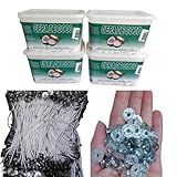 Kit Vela Artesanal- 1kg Cera De Coco-20un Pavio 100- Algodão Médio A2045 21cm Alt-20un- Ilhos