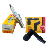 Kit Vela Cachimbo Ngk Cg Fan 125 Ano 2009 2010 2011 2012