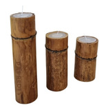 Kit Vela De Bambu
