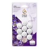 Kit Vela Rechaud Perfumada 9 Velas 1 Vaso De Aluminio