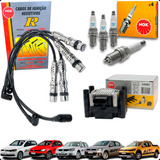 Kit Velas Cabos E Bobina De Ignição Gol Fox Saveiro Golf
