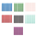 Kit Velas Espiral Palitinho Metalizadas Kit Festa Bolo 8 Un