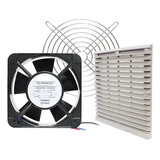 Kit Ventilador Cooler 150mm 110 220v Grelha Grade