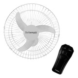 Kit Ventilador Oscilante De Parede Bivolt Branco 50cm Flux5 Controle Remoto Bt 660 Preto Beltempo