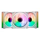 Kit Ventoinhas Mancer Ventus ZX ARGB 3x120mm 68 5 CFM Branca MCR VTZX WH01