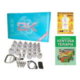 Kit Ventosa Com 24 Copos Bk C Livro E Mapa Ventosaterapia