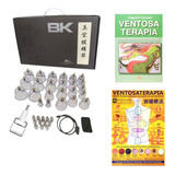 Kit Ventosa Para Acupuntura Bk 24 Copos C Livro Mapa