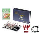 Kit Ventosas Acupuntura 17 Copos Livro Pinos E Mangueira