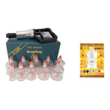 Kit Ventosas Dong Yang C 10 Copos grátis Mapa Ventosaterapia