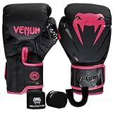 Kit Venum Boxe Muay Thai 12 Oz Feminino Luva Bandagem Bucal New Impact Evo Rosa Profissional