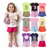Kit Verão Infantil Meninas 10 Peças Com Desconto