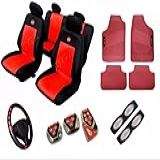 Kit Vermelho Capa Tapete Pedaleira Uno 1997 Vermelho 