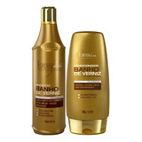 Kit Verniz Shampoo 500ml Condicionador 200g Forever Liss