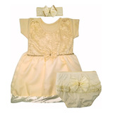 Kit Vestido Luxo Bebe