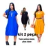 Kit Vestido Plus Size 38-52 Primavera Verão Tam Único Lindo 